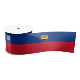 Liechtenstein-Flagge Satinband