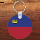 Liechtenstein-Flagge Schlüsselanhänger (Vorderseite)
