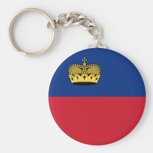 Liechtenstein-Flagge Schlüsselanhänger (Vorne)