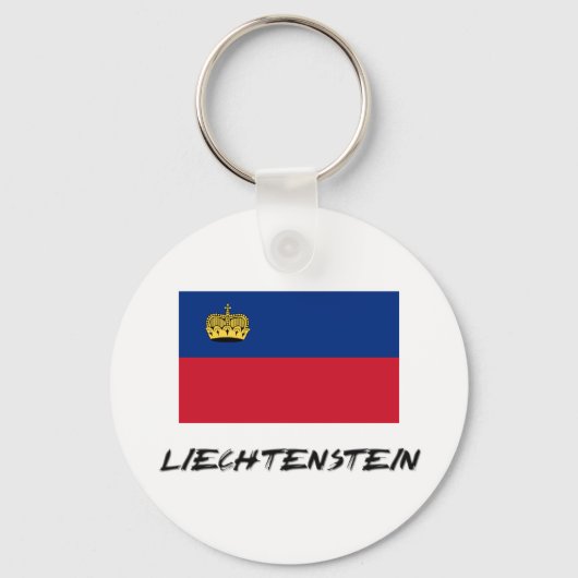 Liechtenstein-Flagge Schlüsselanhänger (Vorderseite)