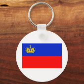 Liechtenstein-Flagge Schlüsselanhänger (Vorderseite)