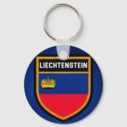 Liechtenstein-Flagge Schlüsselanhänger (Vorderseite)