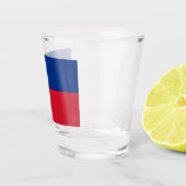 Liechtenstein-Flagge Schnapsglas (Rechts)