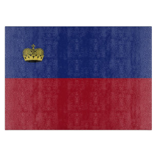 Liechtenstein-Flagge Schneidebrett