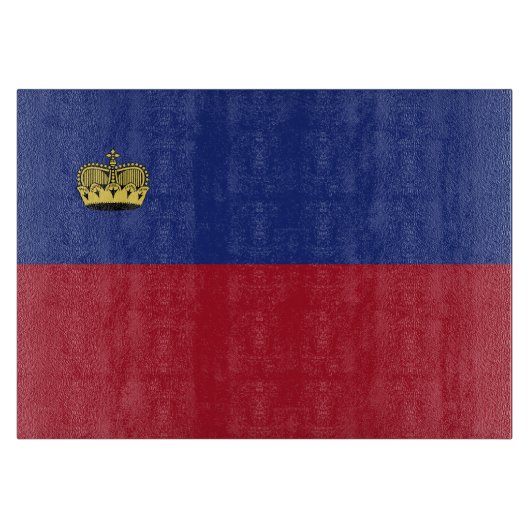 Liechtenstein-Flagge Schneidebrett (Vorderseite)