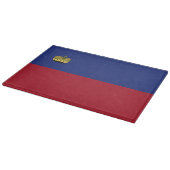 Liechtenstein-Flagge Schneidebrett (Ecke)