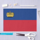 Liechtenstein-Flagge Seidenpapier (Handwerk)
