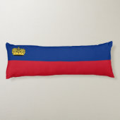 Liechtenstein-Flagge Seitenschläferkissen (Rückseite)