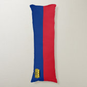 Liechtenstein-Flagge Seitenschläferkissen (Vorderseite Vertikal)