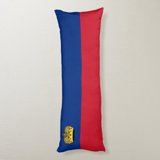 Liechtenstein-Flagge Seitenschläferkissen (Rückseite (Vertikal))