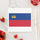 Liechtenstein-Flagge Serviette (Beispiel)