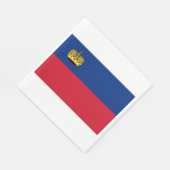 Liechtenstein-Flagge Serviette (Ecke)