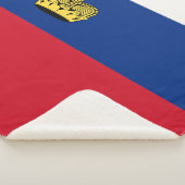 Liechtenstein-Flagge Sherpadecke (3/4)