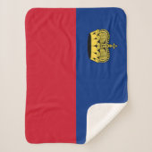 Liechtenstein-Flagge Sherpadecke (Vorderseite)