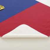 Liechtenstein-Flagge Sherpadecke (3/4)