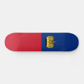 Liechtenstein-Flagge Skateboard (Horizontal)
