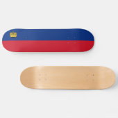 Liechtenstein-Flagge Skateboard (Horizontal)