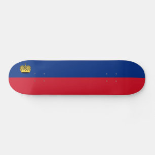 Liechtenstein-Flagge Skateboard