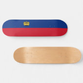Liechtenstein-Flagge Skateboard (Horizontal)