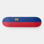 Liechtenstein-Flagge Skateboard (Horizontal)