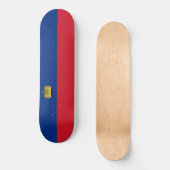 Liechtenstein-Flagge Skateboard (Vorderseite)
