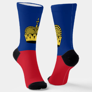 Liechtenstein-Flagge Socken