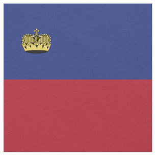 Liechtenstein-Flagge Stoff