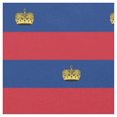 Liechtenstein-Flagge Stoff (Nahaufnahme)