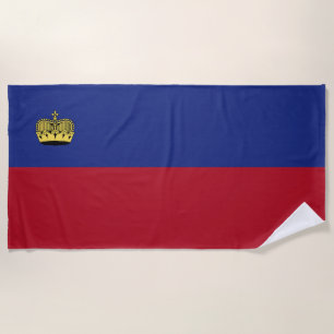 Liechtenstein-Flagge Strandtuch