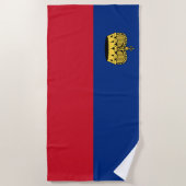 Liechtenstein-Flagge Strandtuch (Vorderseite)