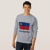 Liechtenstein-Flagge Sweatshirt (Vorne ganz)