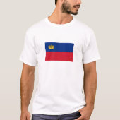 Liechtenstein-Flagge T-Shirt (Vorderseite)
