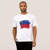 Liechtenstein-Flagge T-Shirt (Vorne ganz)