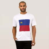 Liechtenstein-Flagge T-Shirt (Vorne ganz)