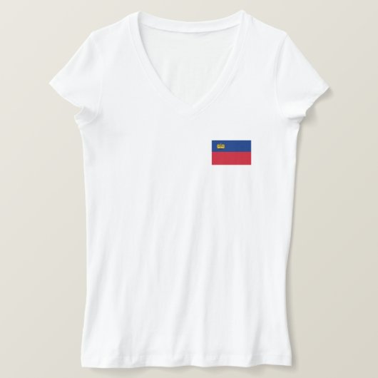 Liechtenstein-Flagge T-Shirt (Design vorne)