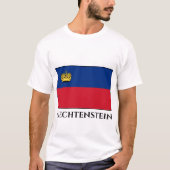 Liechtenstein-Flagge T-Shirt (Vorderseite)