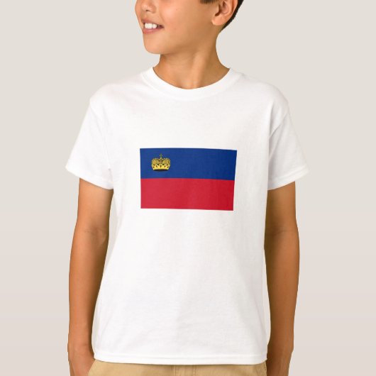 Liechtenstein-Flagge T-Shirt (Vorderseite)