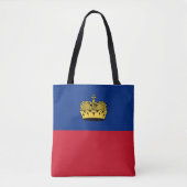Liechtenstein-Flagge Tasche (Vorderseite)
