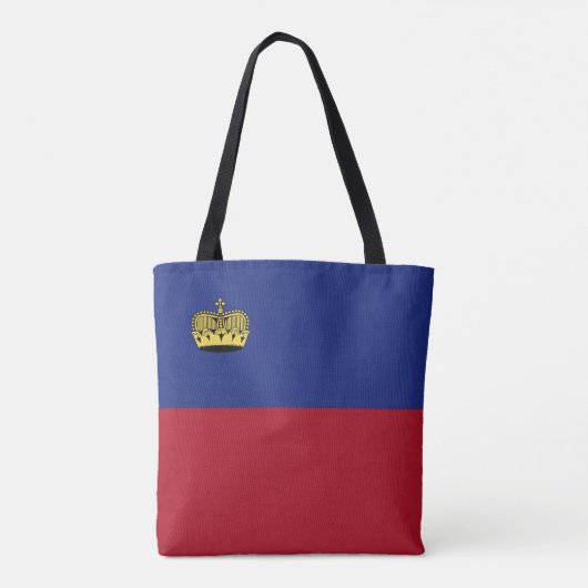 Liechtenstein-Flagge Tasche (Rückseite)