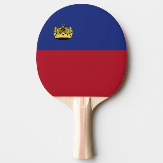 Liechtenstein-Flagge Tischtennis Schläger (Vorderseite)