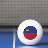 Liechtenstein-Flagge Tischtennisball (Netto)