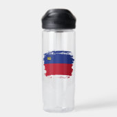 Liechtenstein-Flagge Trinkflasche (Rückseite)