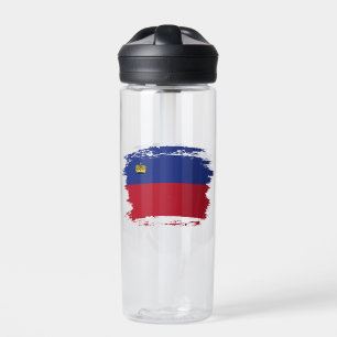 Liechtenstein-Flagge Trinkflasche