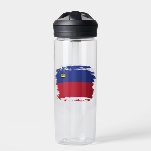 Liechtenstein-Flagge Trinkflasche (Vorderseite)