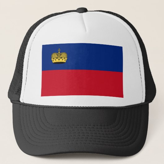 Liechtenstein-Flagge Truckerkappe (Vorderseite)