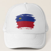 Liechtenstein-Flagge Truckerkappe (Vorderseite)