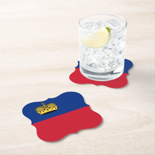 Liechtenstein-Flagge Untersetzer (Vor Ort)