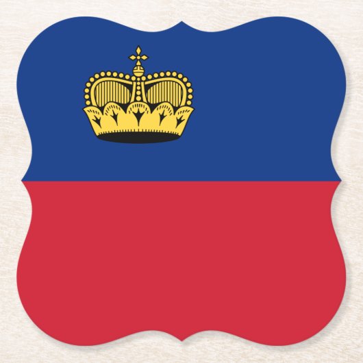 Liechtenstein-Flagge Untersetzer (Vorderseite)