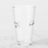 Liechtenstein-Flaggenherz Glas (Links)