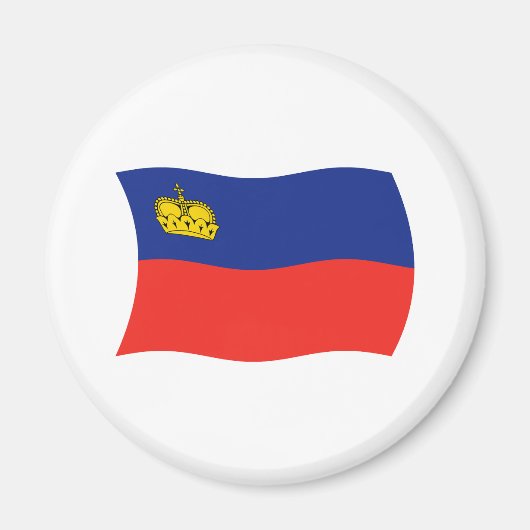 Liechtenstein-Flaggenmagnet Magnet (Vorne)